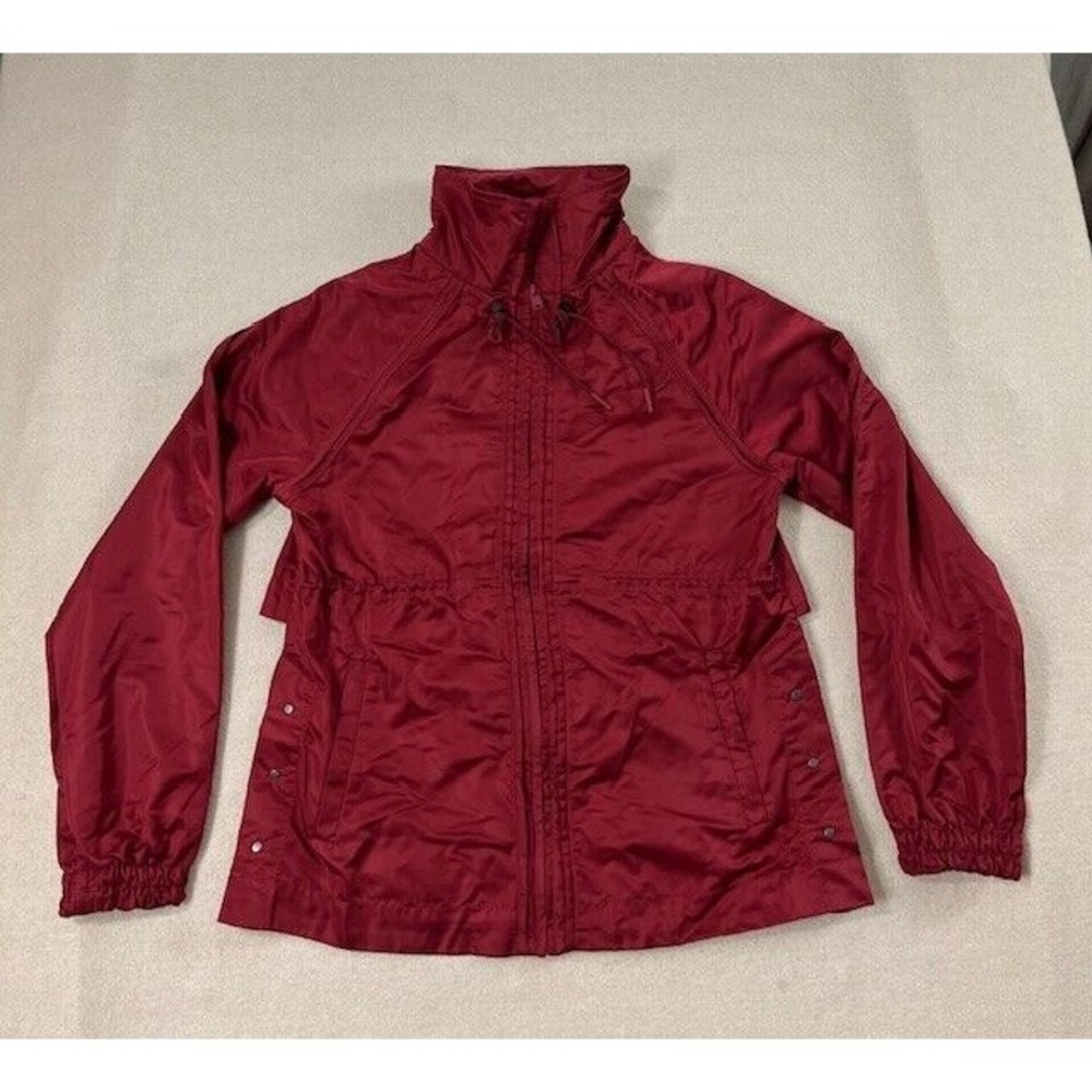 Athleta Canyon Red Escape Jacket Lightweight Waterproof Windbreaker Size XS EUC